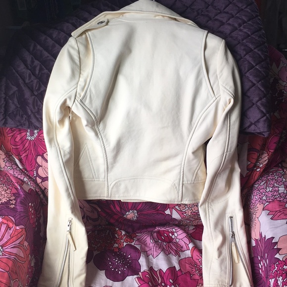 True Religion lambskin leather moto jacket size xs - Picture 3 of 7